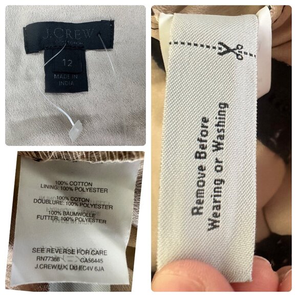 J.Crew Collection One Shoulder Mini Dress Womens Black 12 Eyelet Lace Ruffle - Picture 6 of 16